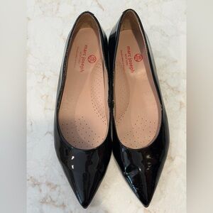 GENTLY USED Marc Joseph Women's Black Patent Flats